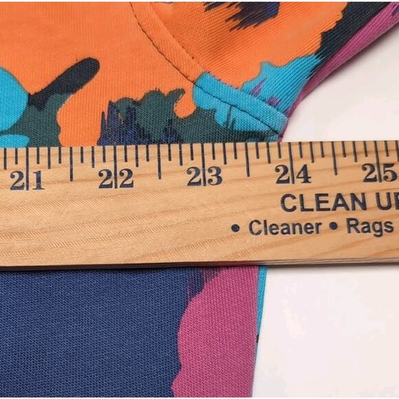 Original Penguin Pullover Hoodie Mens L Multicolor Abstract Organic Cotton Blend - Picture 12 of 16